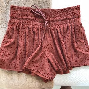 Suede Zara shorts
